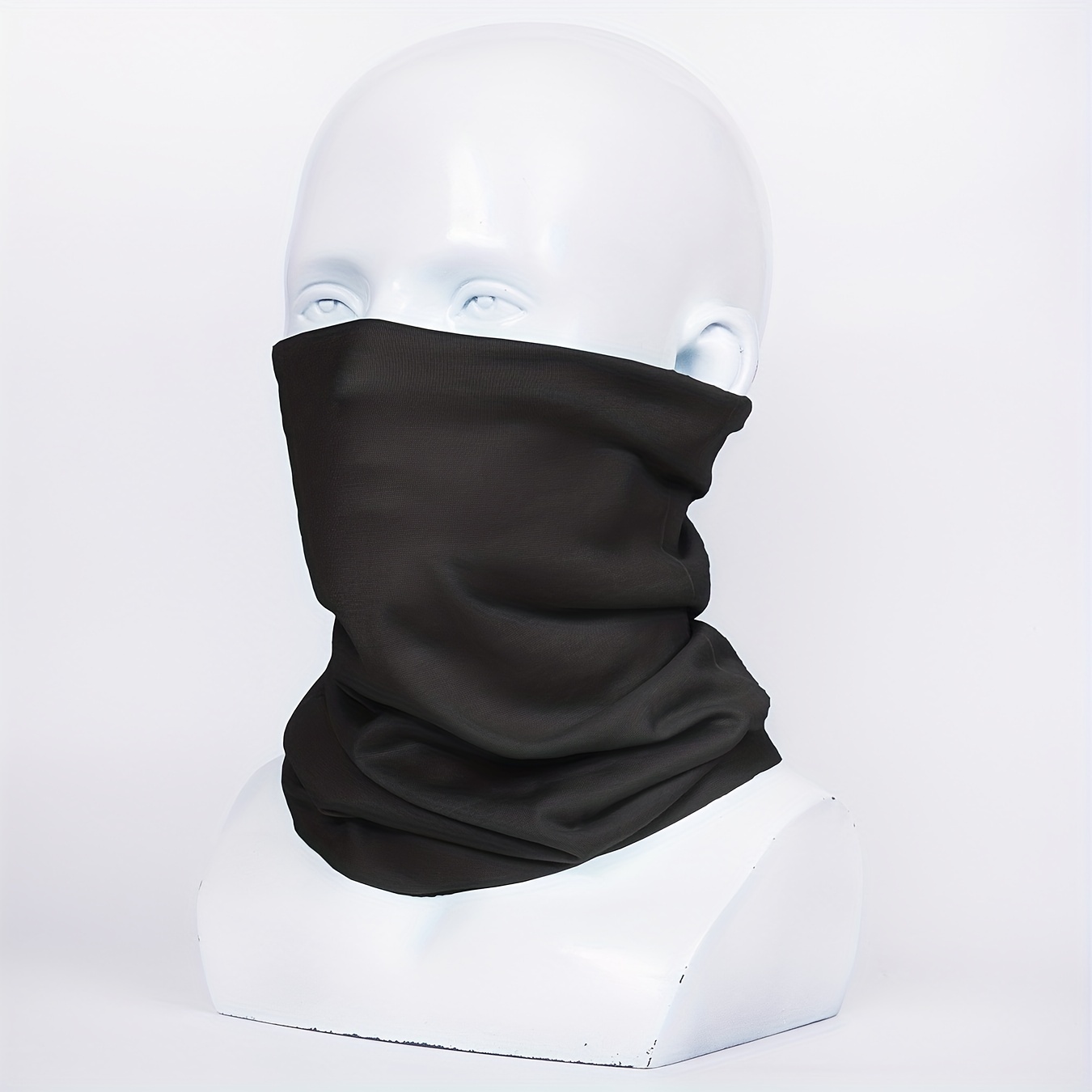 Black Neck Gaiter, Unisex Face Mask, Washable Neck Gaiter Adult, Face  Cover, Neck Warmer, Scarf, Face Shield, Bandanna, Multi-functional 