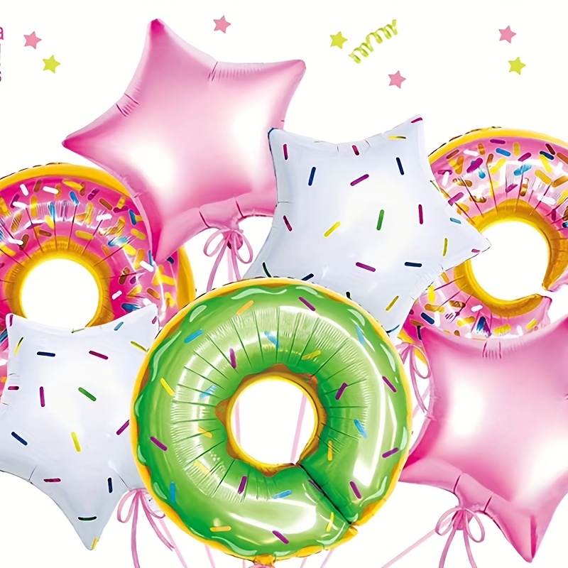 12 Globos Gigantes Multicolores Donut Cumpleaños Bodas - Temu