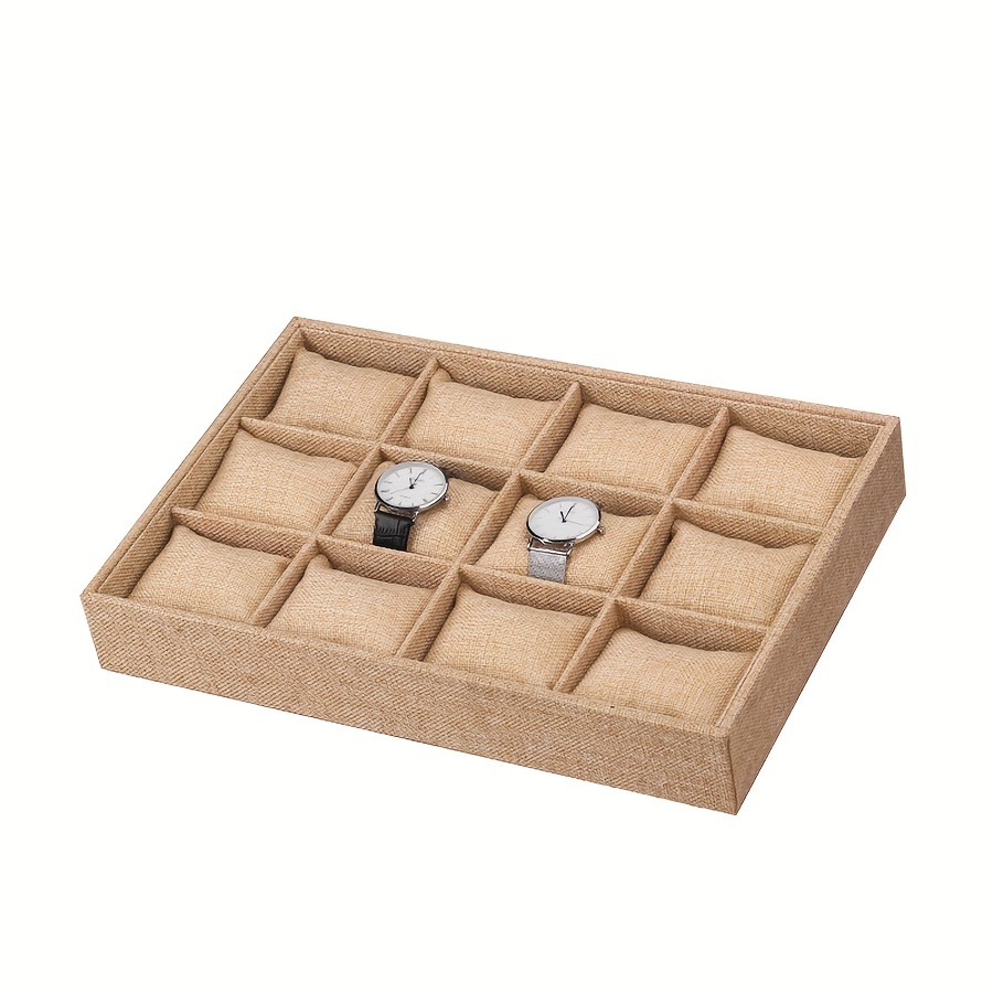 Lot De 4 Plateaux Présentoirs Pour Montres Et Bijoux - Neufs, Couleur Noir