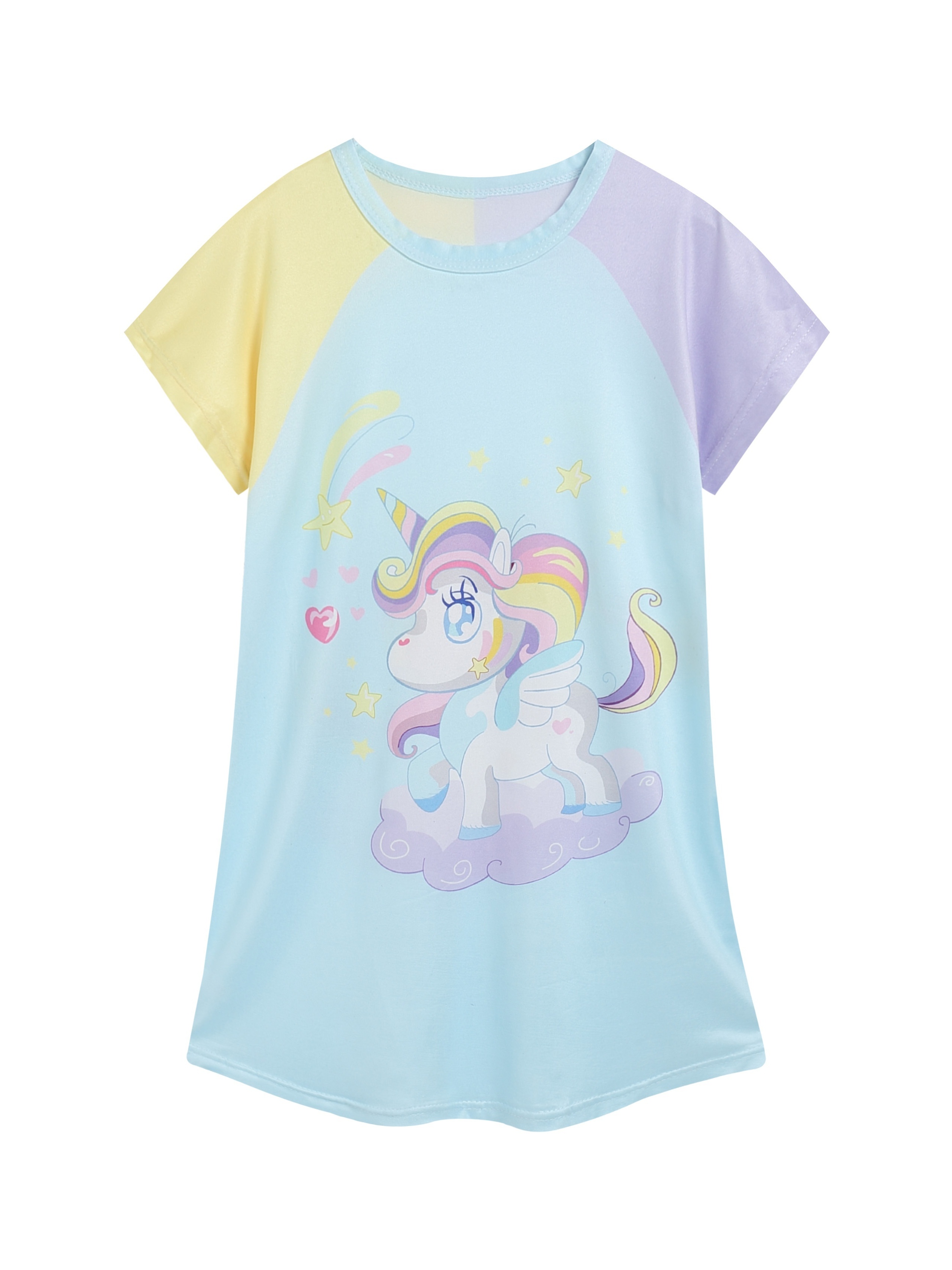 Chemise de nuit fille licorne - rose pâle, Fille