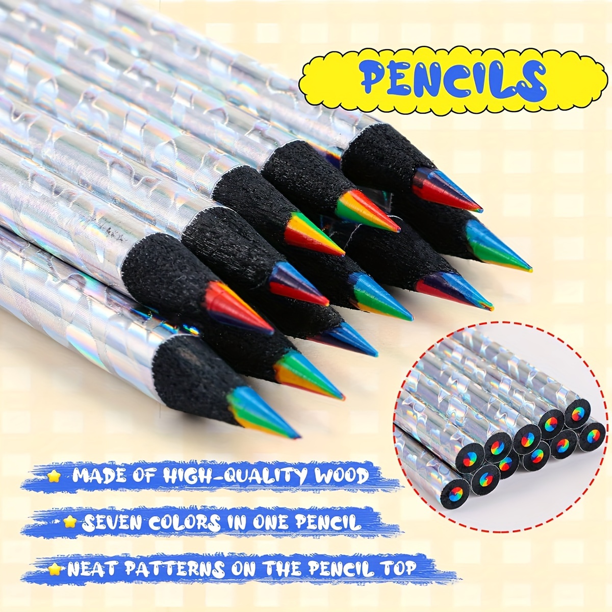 Black White Color Pencils permanent Color Drawing Pencil Oil - Temu