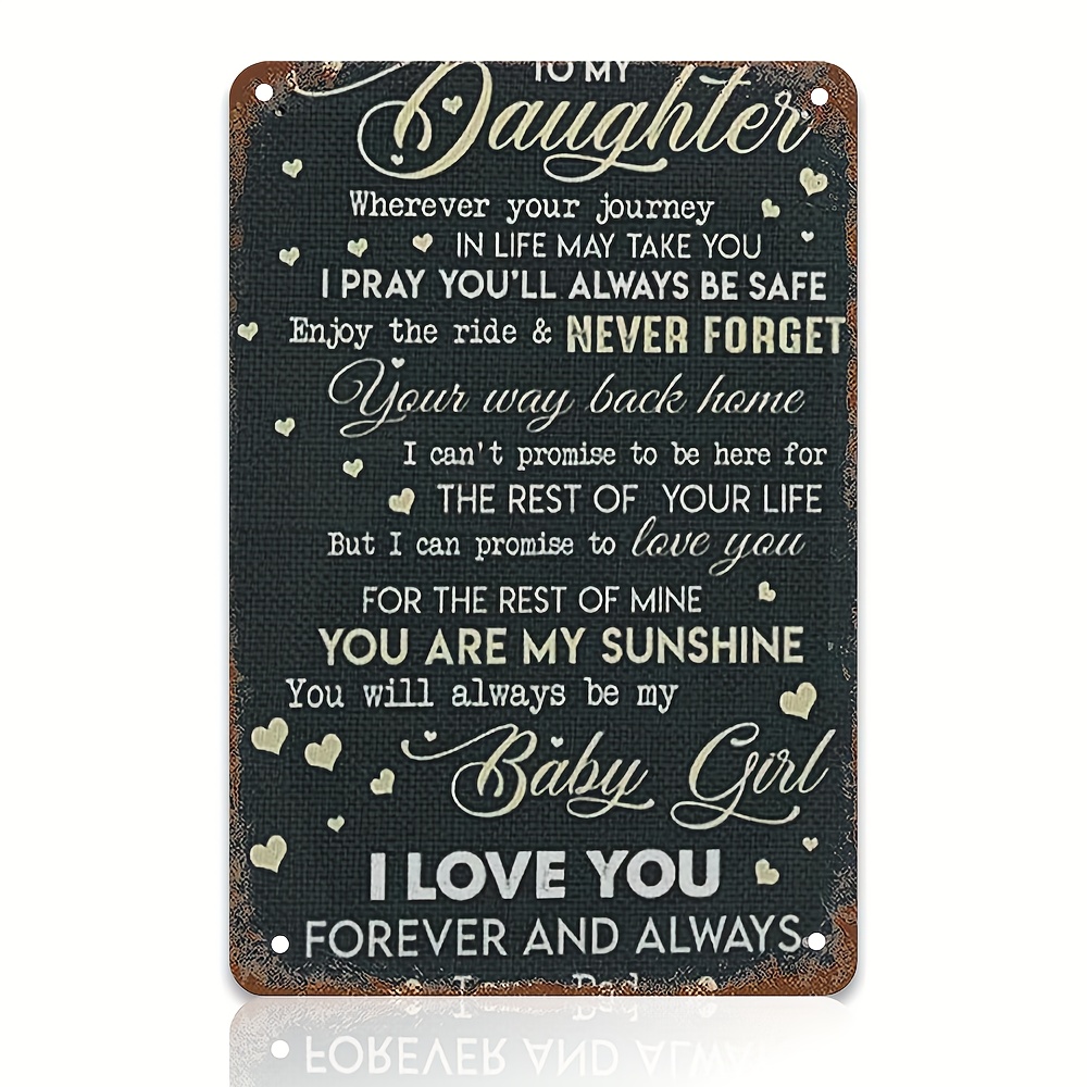 Meaningful Metal Tin Sign Way Back Home Sunshine Baby Girl - Temu Portugal