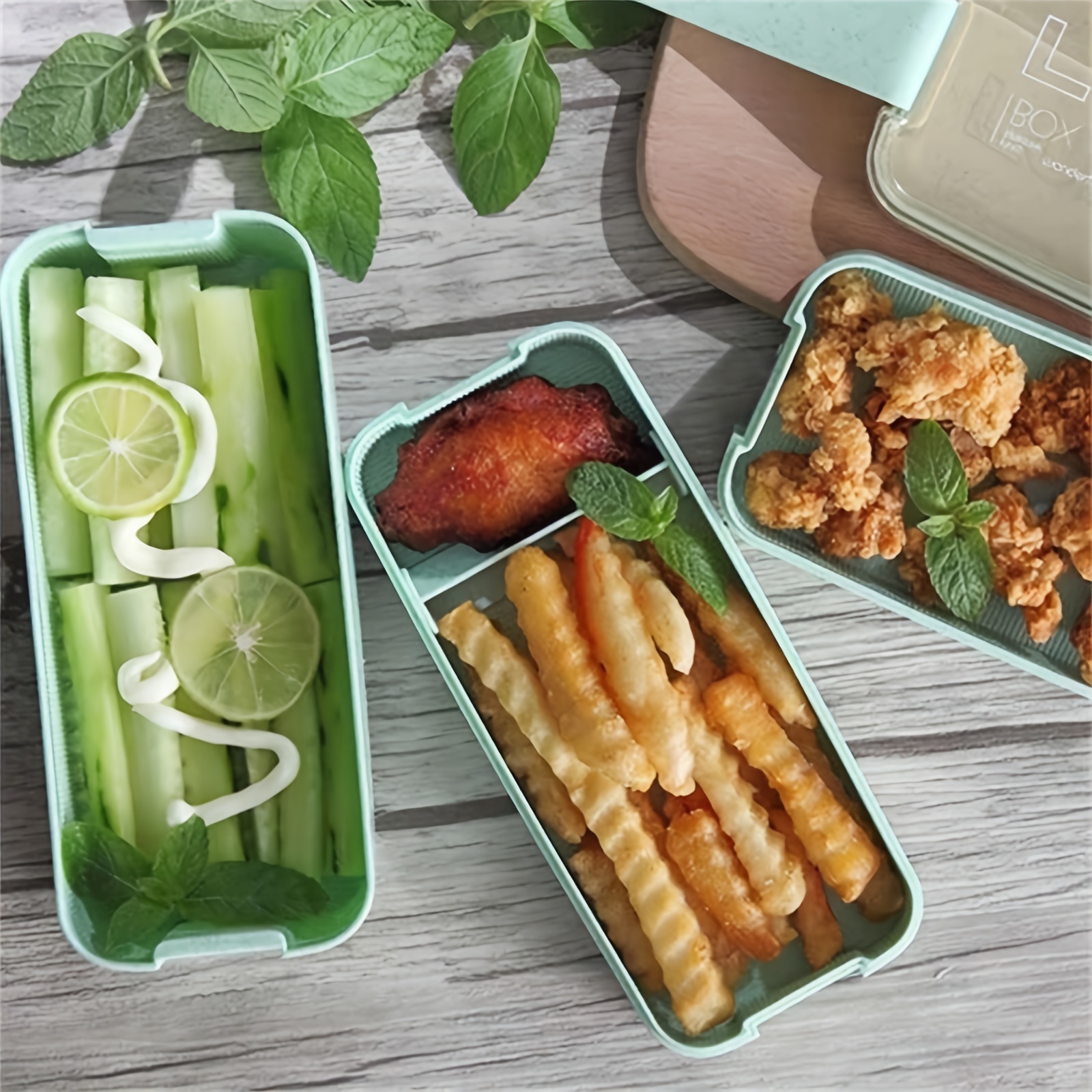 Portable Bento Box, 3-layers Lunch Box, Food Storage Tableware Outdoor Home  Kitchen Accessories For Adults & Kids - Temu