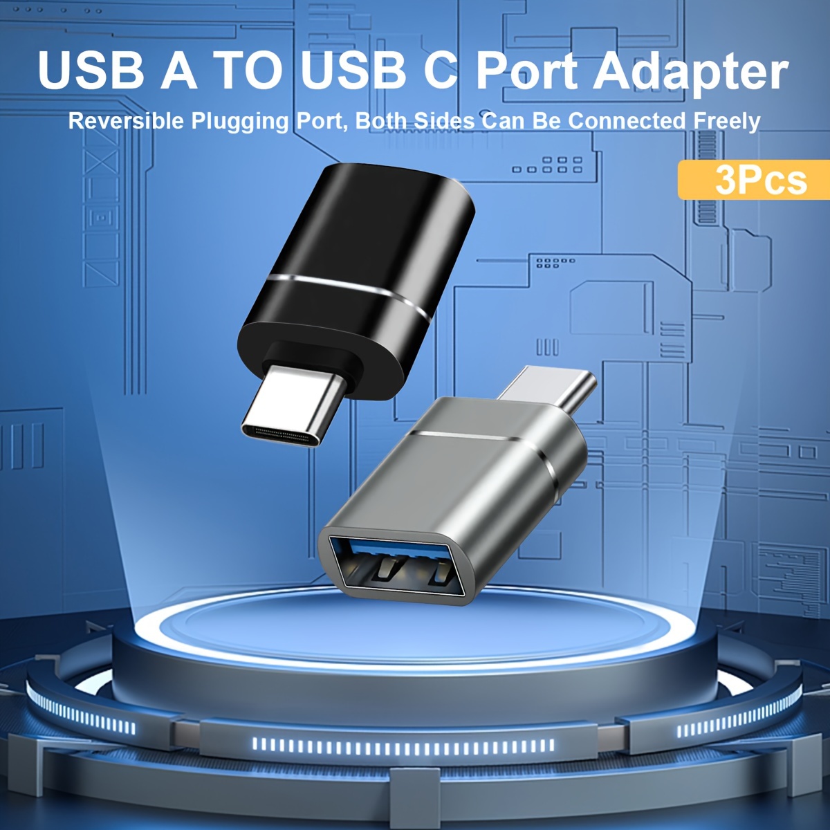 USB C A Adaptador USB 3-Pack USB C Macho A USB 3.0 Adaptador Hembra Compatibilidad Para IMac 2021 Para IPad Pro 2021 Para MacBook Pro 2020 Para MacBook Air 2020 Y Otros Dispositivos Tipo C O Thunderbolt 3