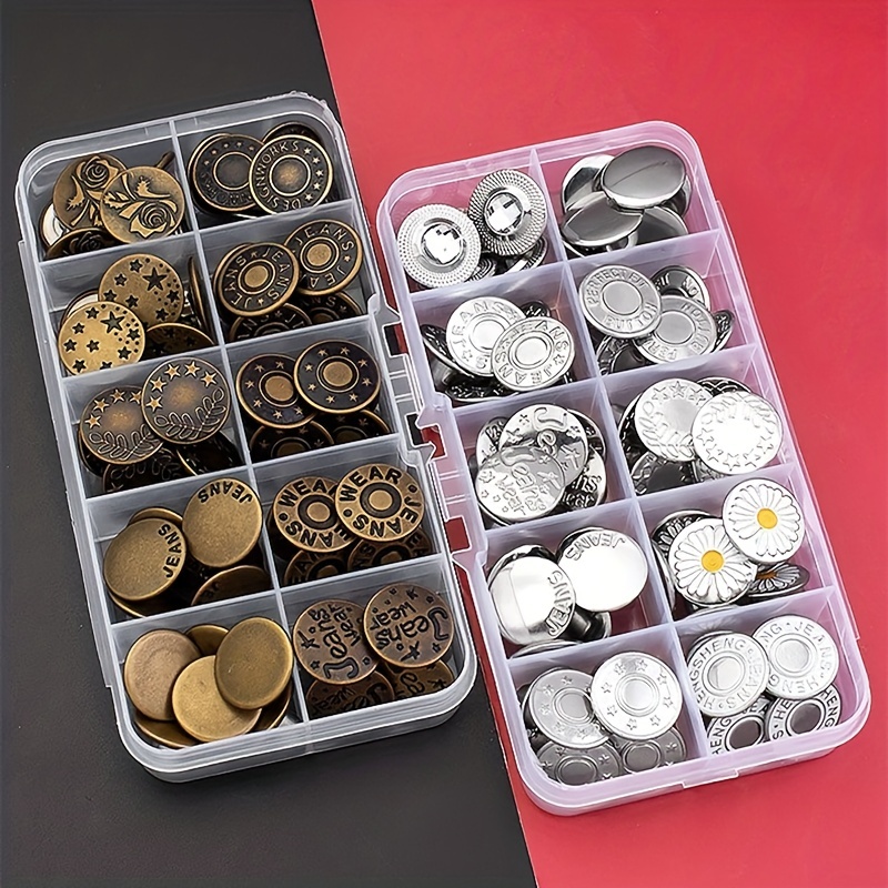 Jeans Buttons Replacement, Metal Replacement Kit