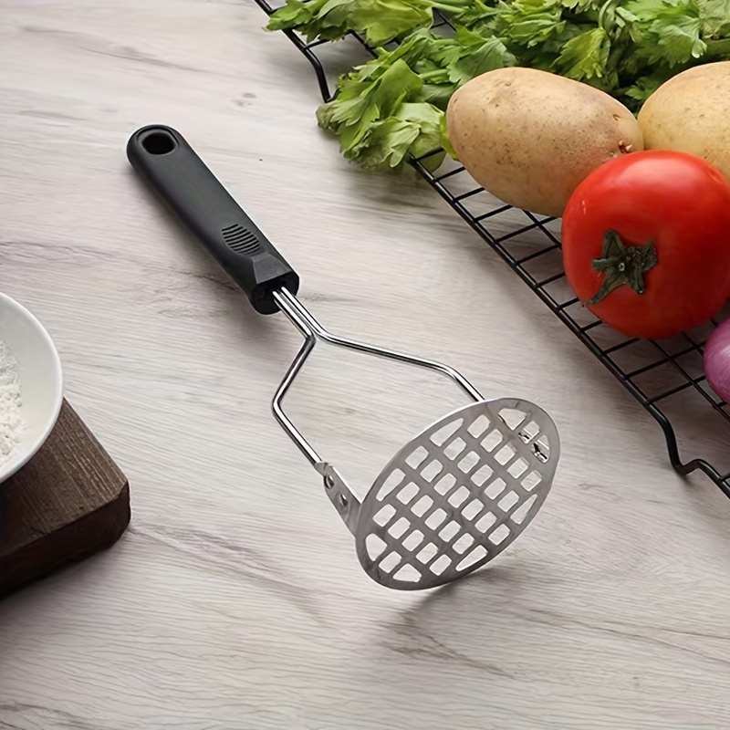 Non-Scratch Potato Masher & Meat Smasher Kitchen Tool - Durable Stainless  Steel Wrapped In Premium Silicone Mashed Potatoes Masher - Versatile Masher