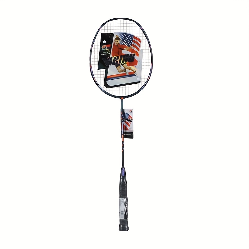 WEING Carbon Fiber Badminton Racket Set 2 Rackets Adult Training