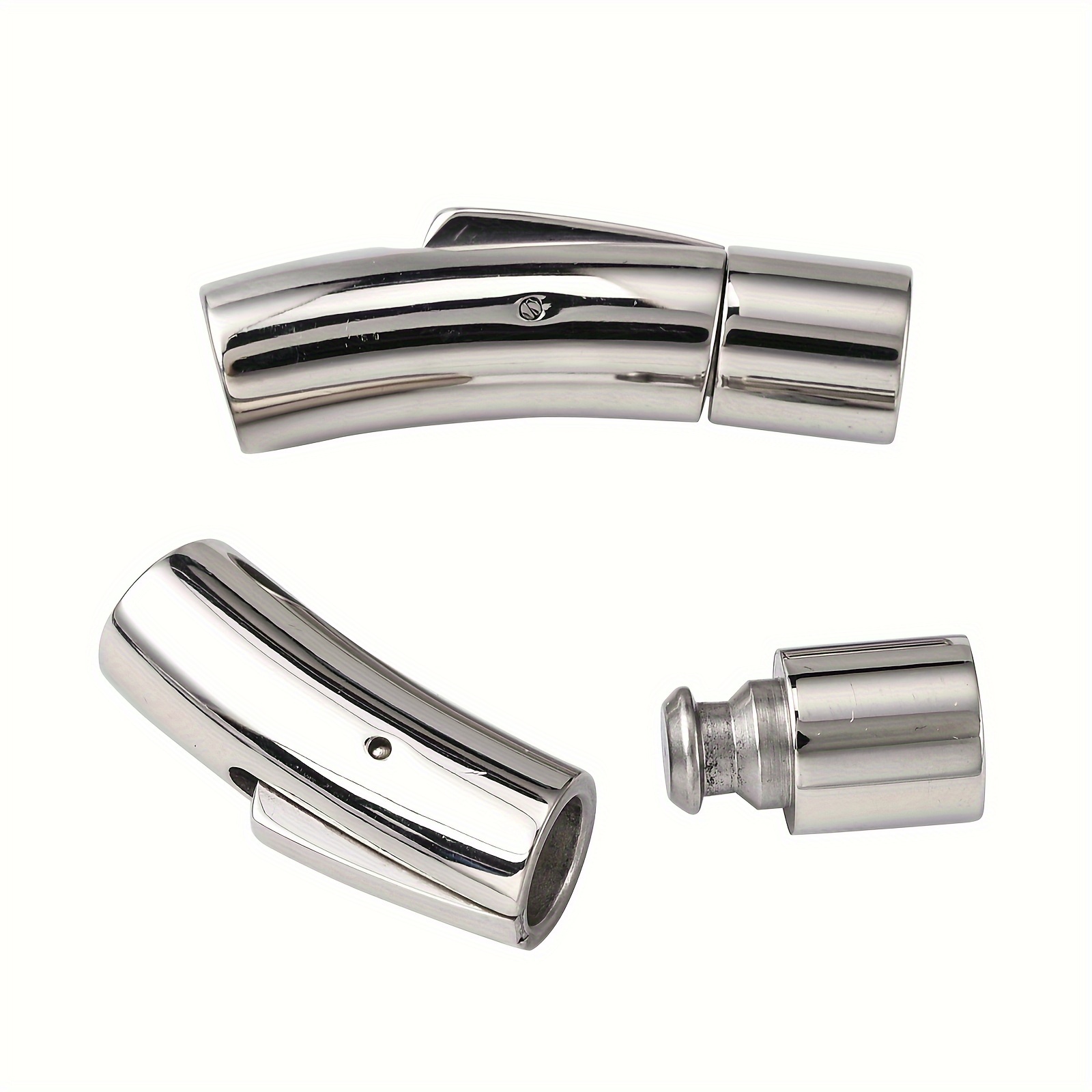 316 Surgical Stainless Steel Column Bayonet Clasps For - Temu