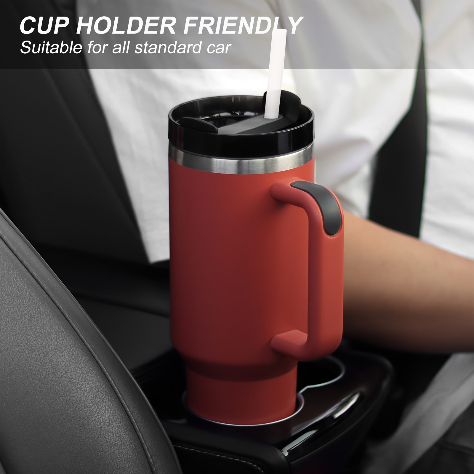 Car Cup Stainless Steel Double Wall Tumbler With Lid And - Temu