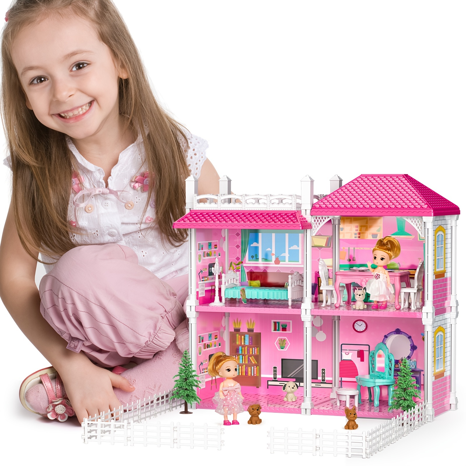 Tienda juegos casitas para niños niñas juguetes regalos 3,5,7,8 años 3pcs