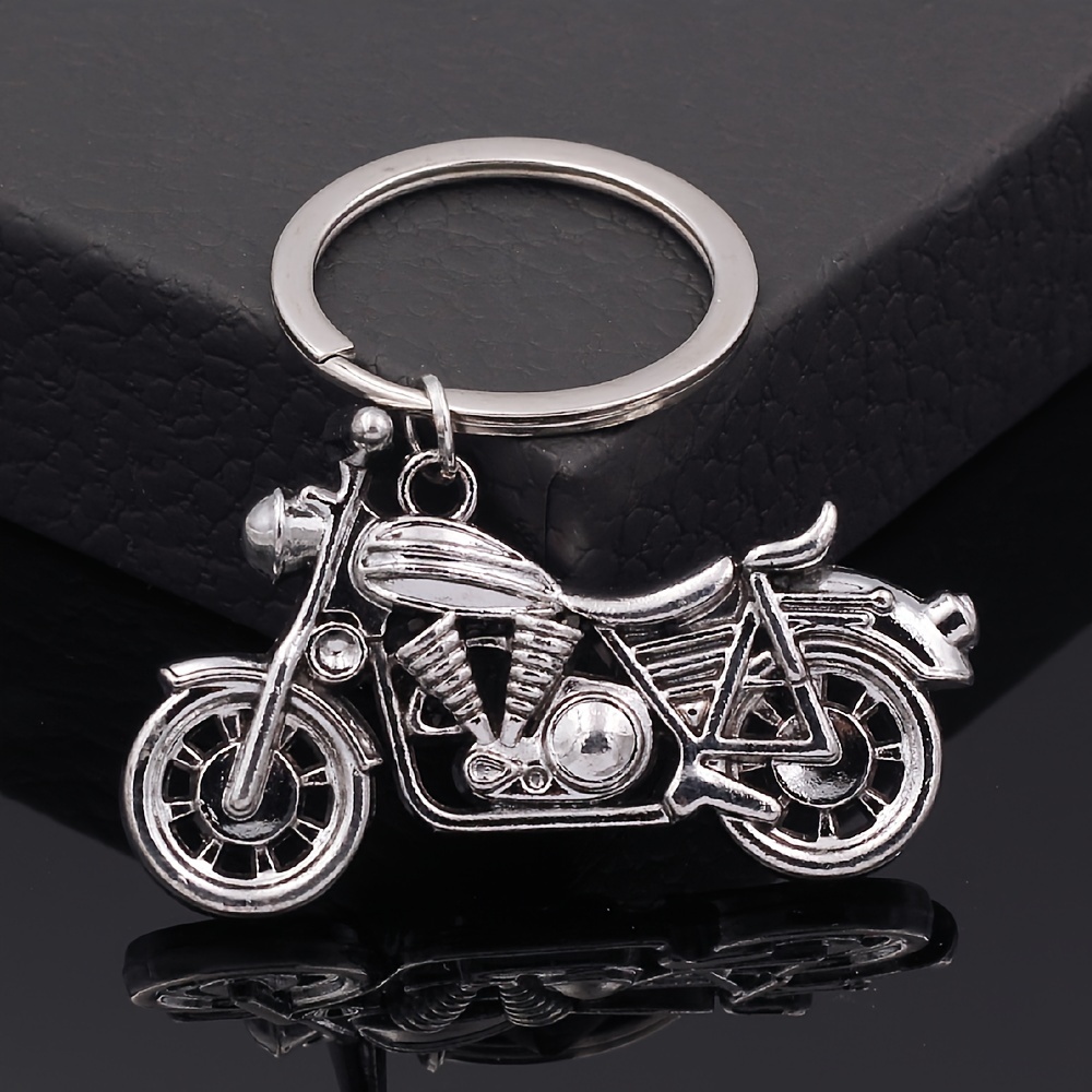 

1pc Zinc Alloy 3d Motorcycle Pendant Keyring, Perfect Gift For Biker