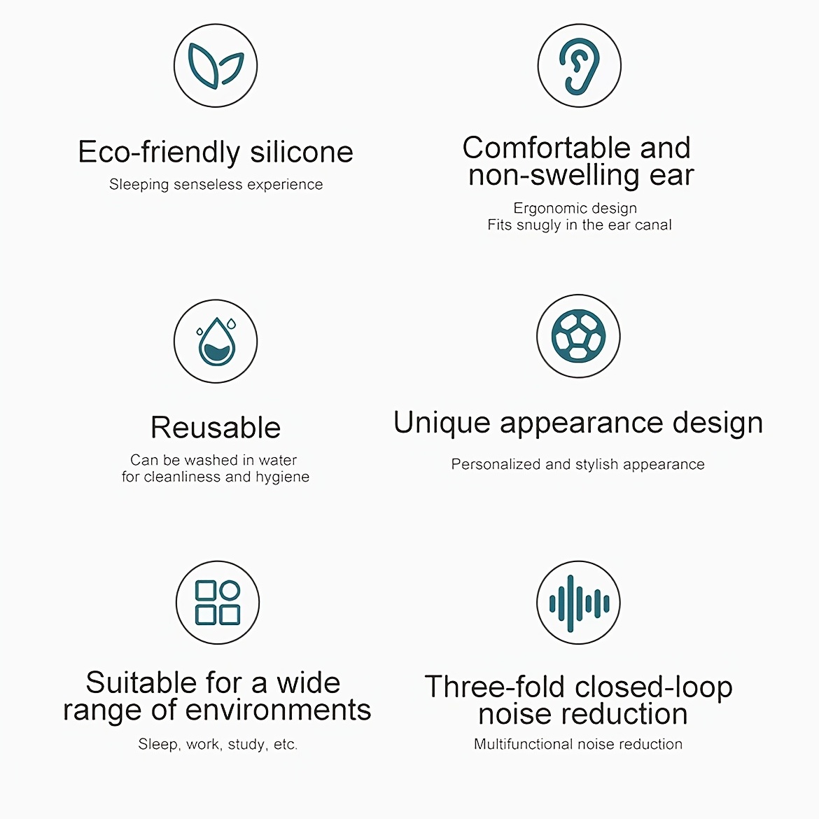 Waterproof Sleeping Earplugs Noise Reduction