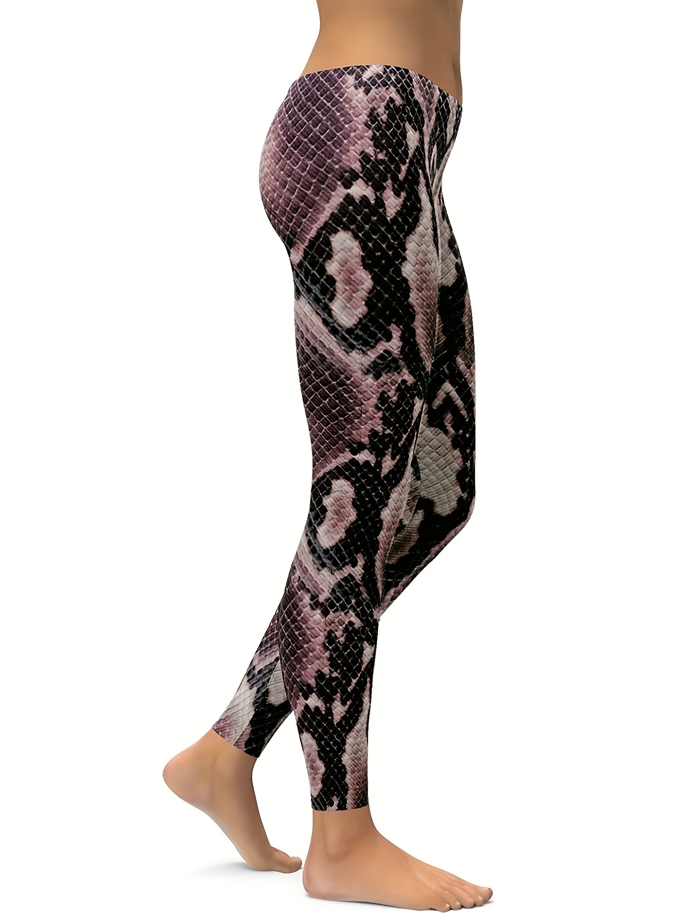 Snake Print Yoga Leggings