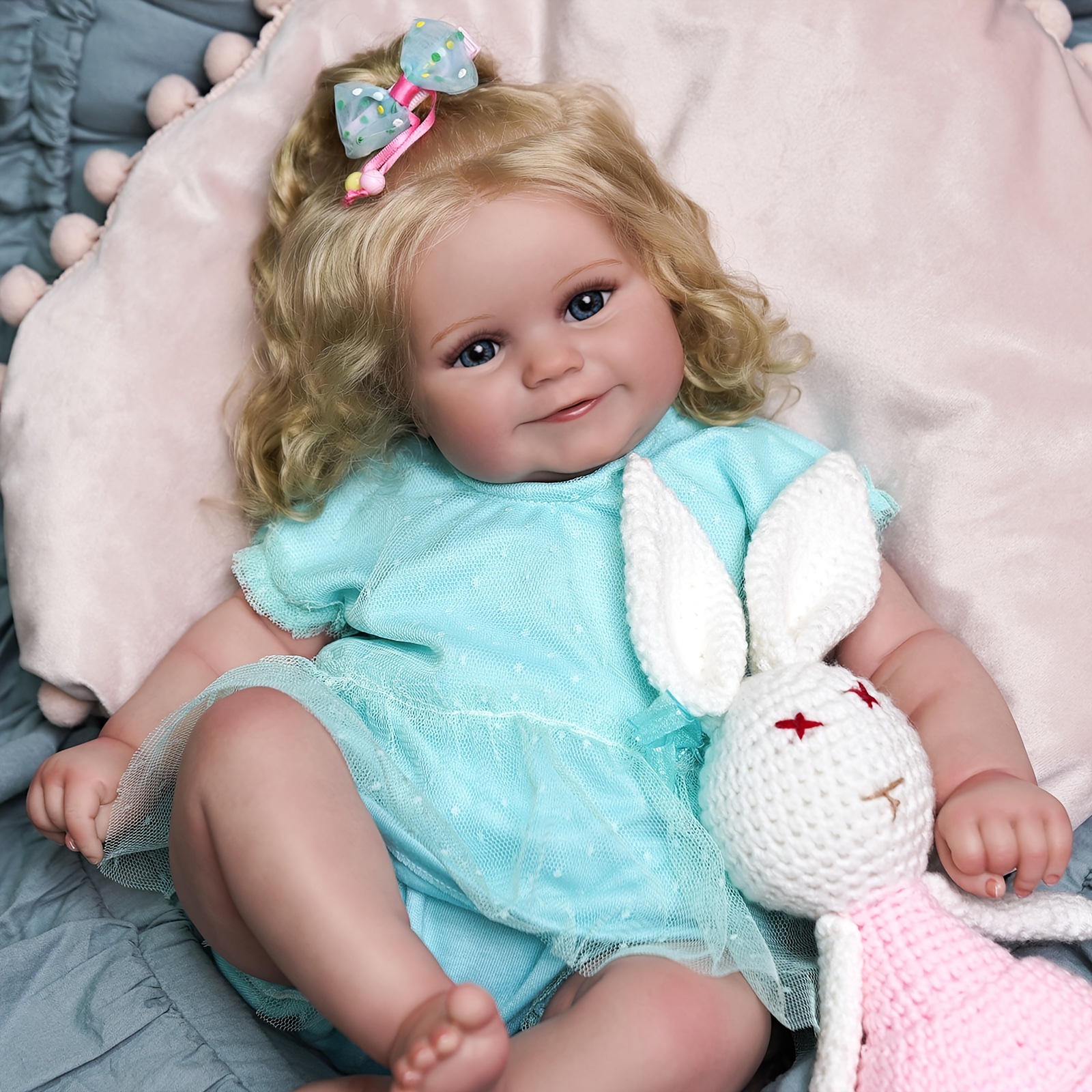Newborn Baby Doll Realistic Toy Doll 45cm) (18inch Lifelike Baby Doll  Realistic Doll Toy Dolls Look Real Reborn Doll Boneca Reborn Silicone Reborn  Baby Doll Poupee Reborn