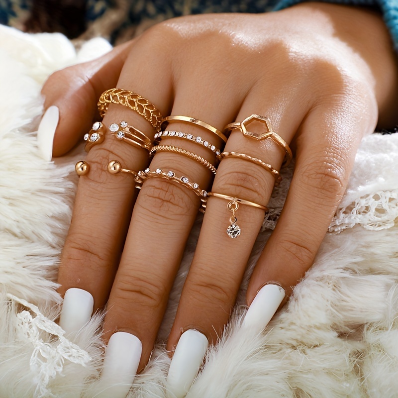 Personality Dainty Stackable Knuckle Rings Jewelry Rings - Temu