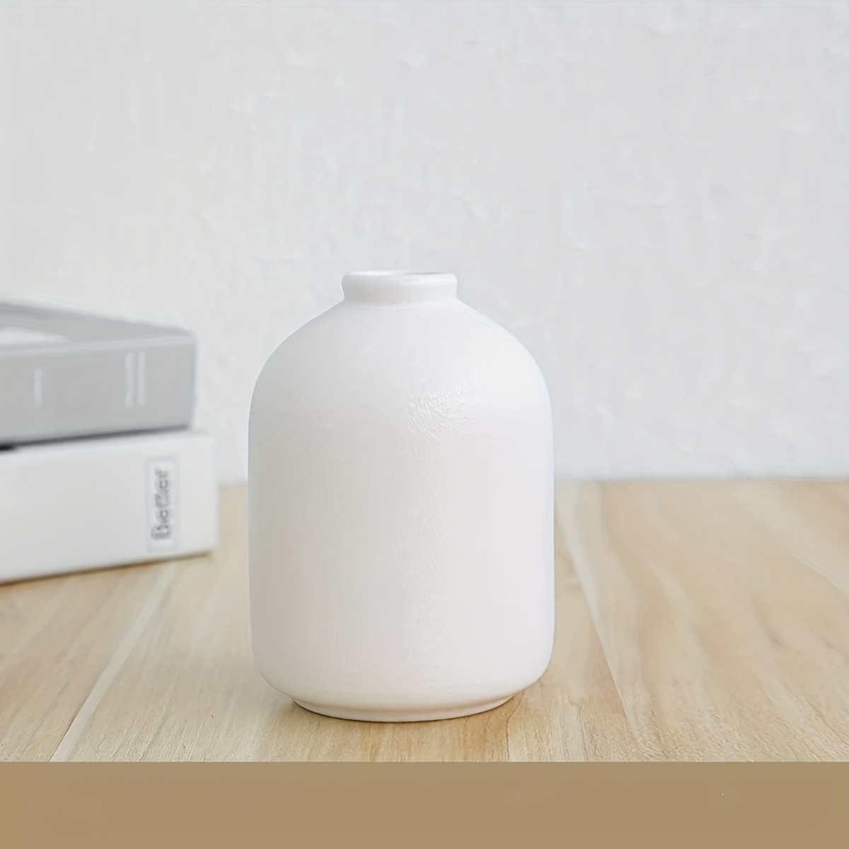 Jarrón cerámica blanco - jarrones para tu hogar