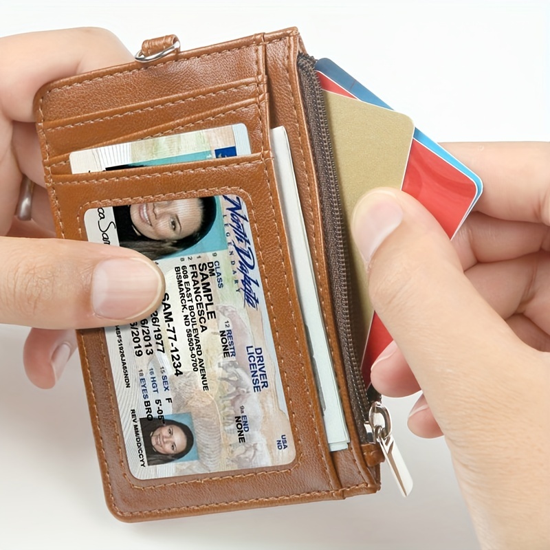 Slim Small Wallet For Women, Minimalist Wallet, Credit Card Holder Wallet,  Rfid Blocking Front Pocket Wallet Cute(pink)