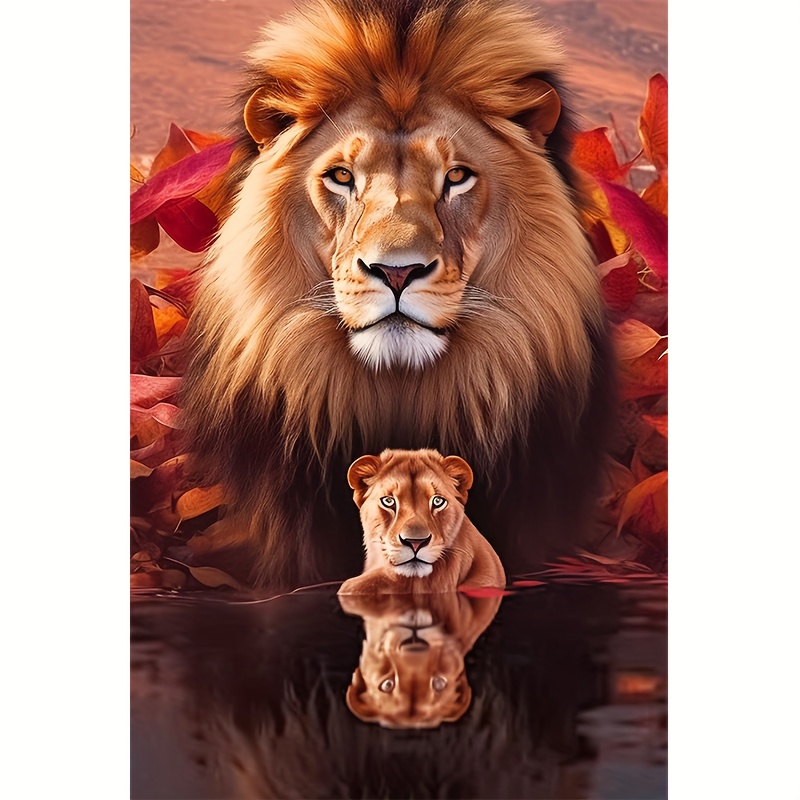  Diamond Painting Animals Lions Diamond Art Kits