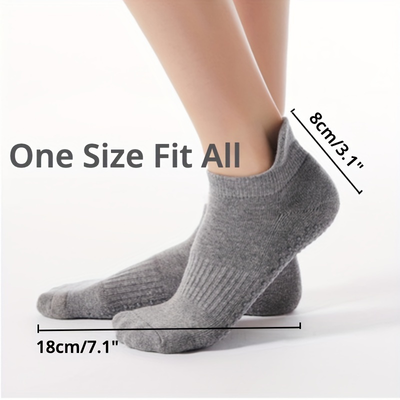 3 5 Pairs Gripper Socks Women Non Slip Yoga Socks Breathable Low Cut Sports Socks  Pilates Socks, Find Great Deals