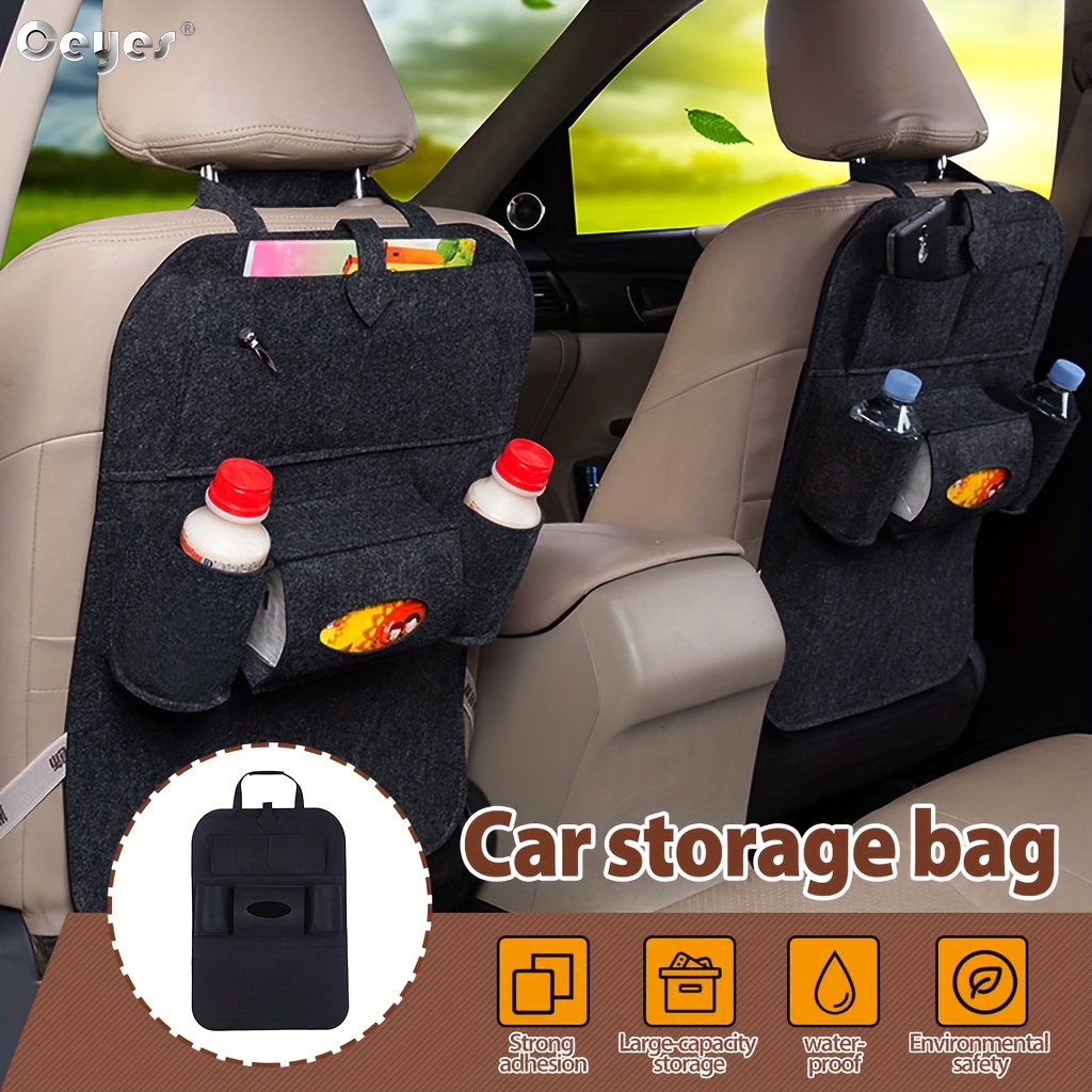 2x Auto Sitz Organizer Aufbewahrungstasche Tasche Utensilientasche  Seitentasche#