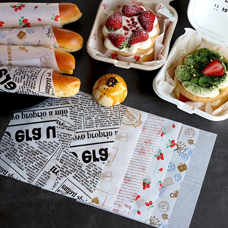 20/50/100Pcs Sandwich Wrapping Paper Breakfast Burrito Burger