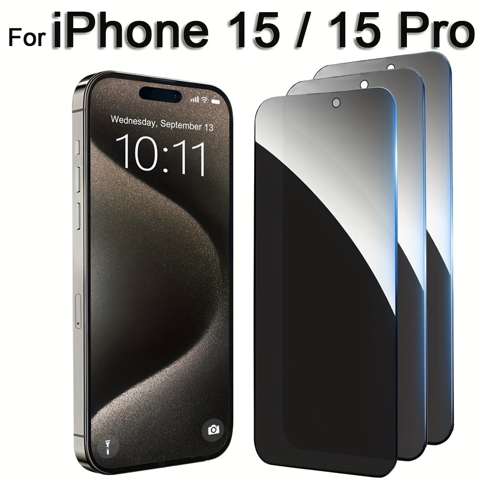 2 Protectores Pantalla Iphone 15/15 Pro Max/15 Plus/15 Pro - Temu Chile