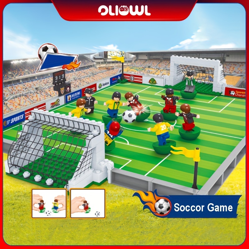 A Set Of Paris Style Football Field Building Blocks Model Toy, Micro  Particle Architecture Building Toy Set For Adults, Suitable For Football  Fans As Gift Or Ornament, Leisure Entertainment, Optional With Led