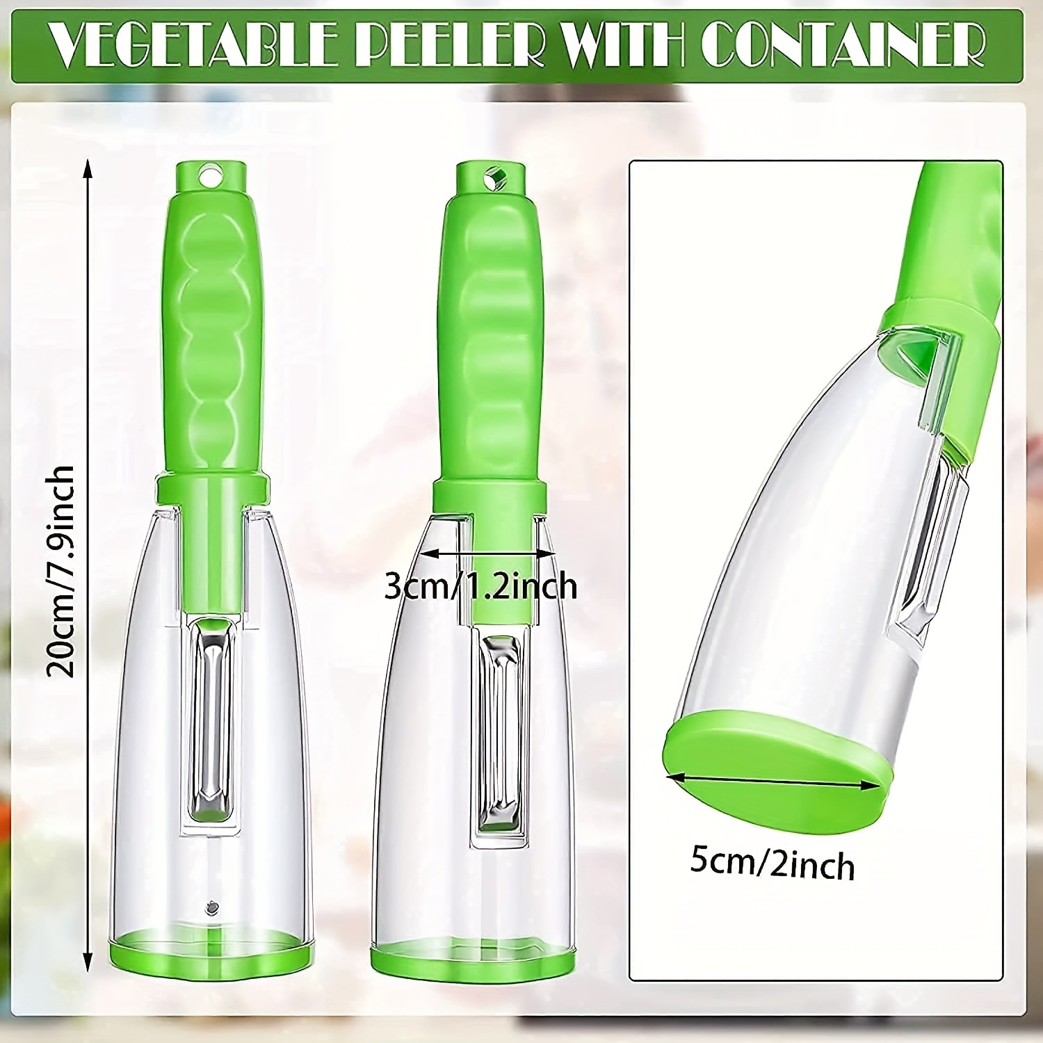 Vegetable Peeler With Container Multi-Function Fruit Peeler with