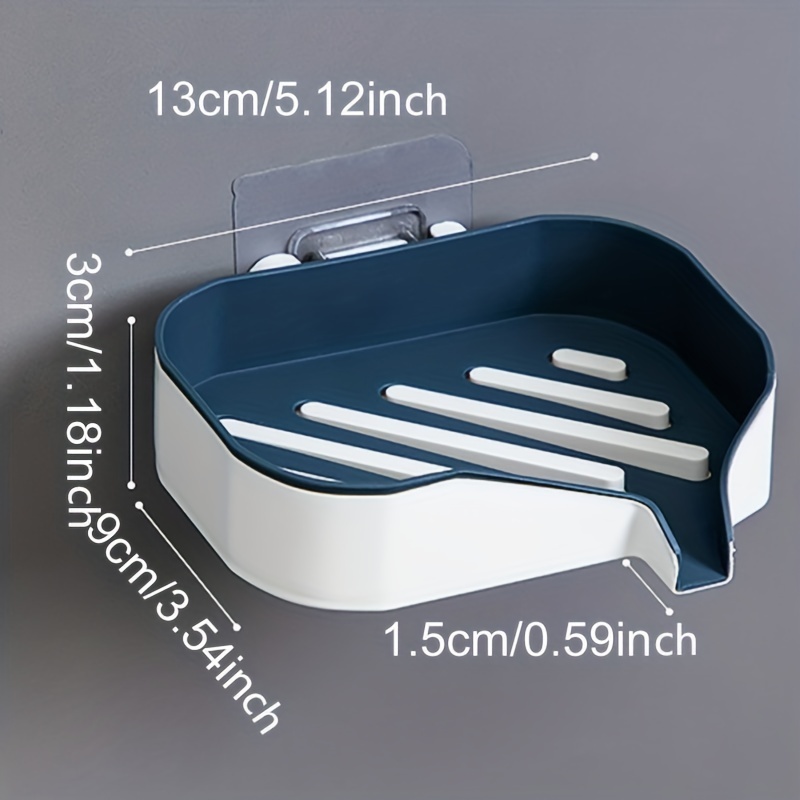 Wall Mounted Double Layer Soap Dish for Bathroom Organization