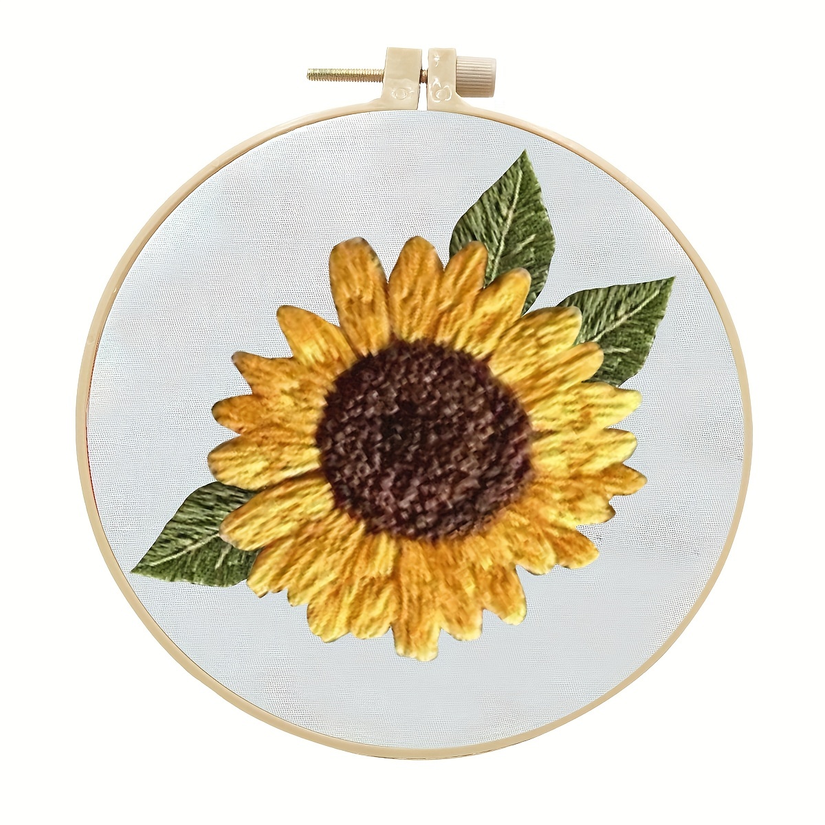 Diy Embroidery Starter Kit With Sunflower Pattren Handmade - Temu