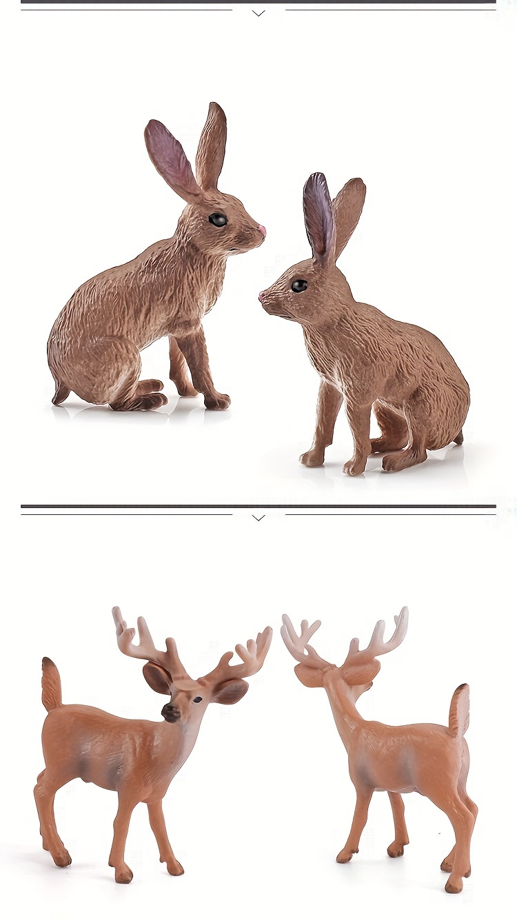 Pack 3 juguetes sensoriales Conejo y ciervo - Mimaarhandmade