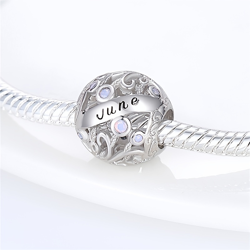 New In Birth Month Pendants Charms 925 Original Bracelet 925 - Temu