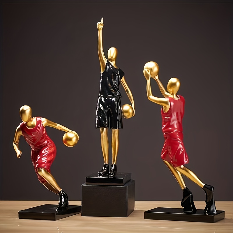 Creative Basketball Player Figures Sculpture Decoration Ornaments, Modern  Minimalist Basketball Decoration Living Room Wine Cabinet Porch Tv Cabinet  Decoration Boys Room Light Luxury High-end Decoration, Nice Adult Gift,  Birthday Gift - Temu