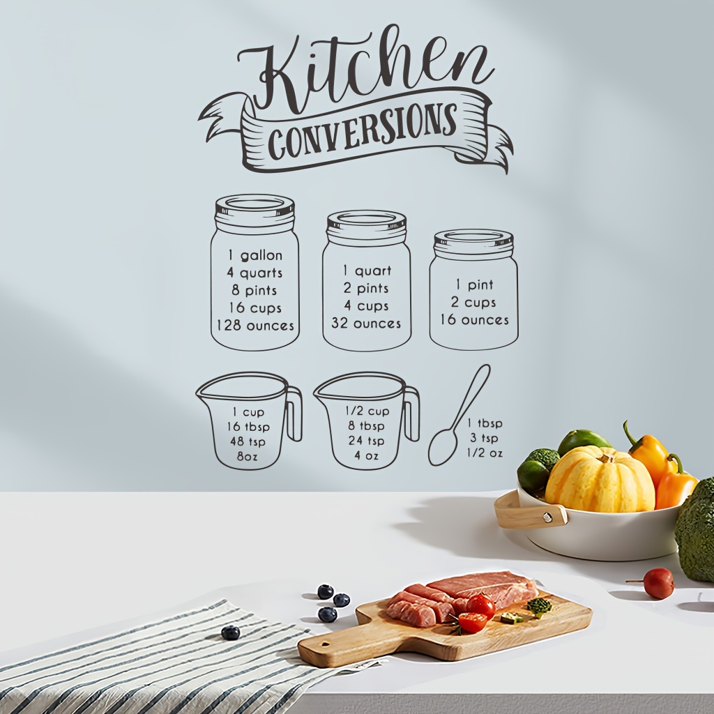 Kitchen: Kitchen Conversion Mural - Removable Wall Adhesive Wall Decal XL