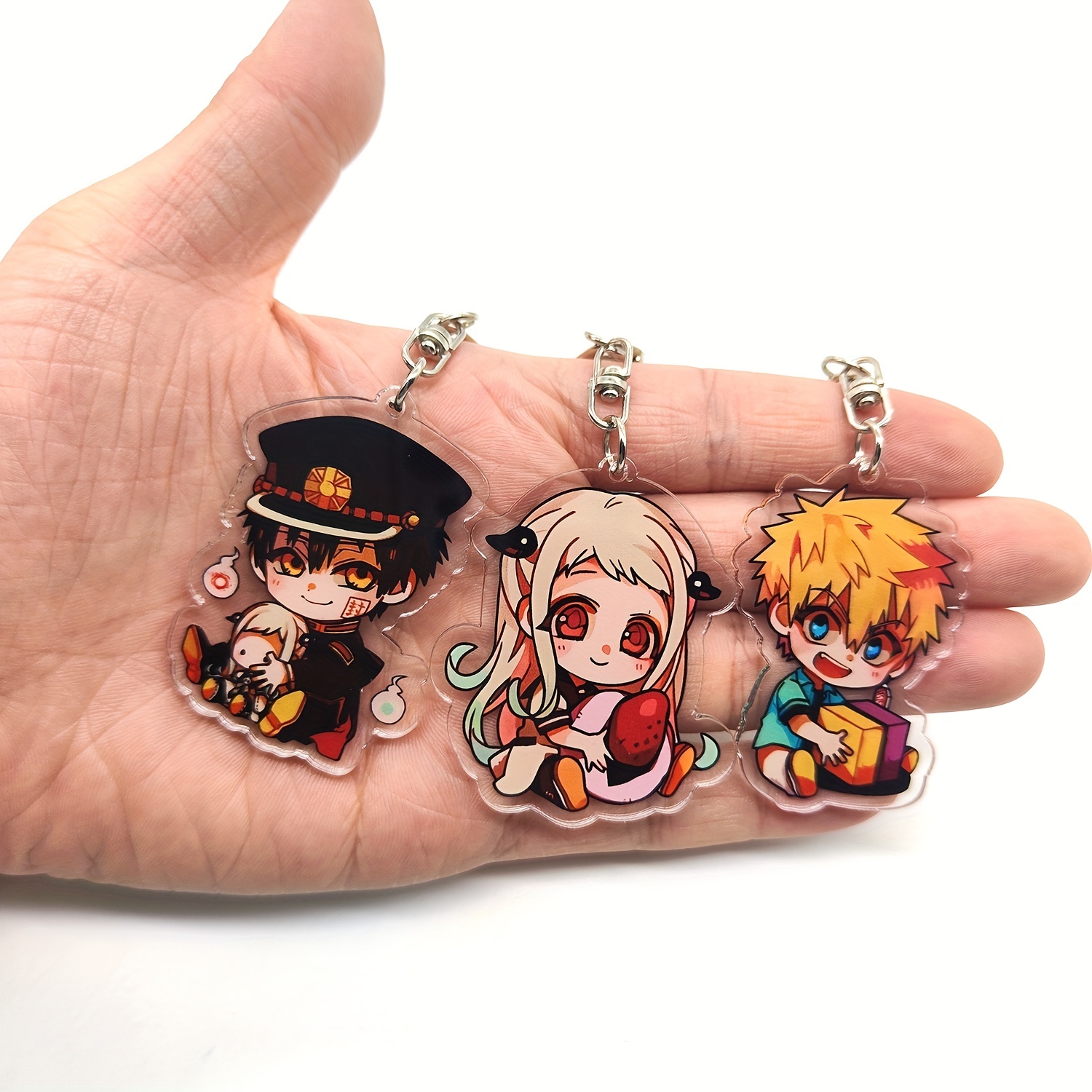 Japanese Anime Keychain Acrylic Cute Kawaii Key Chain Purse - Temu