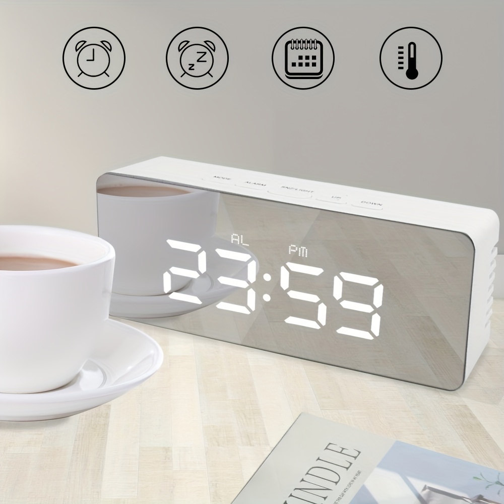 Digital Clock Large Display Clock Led Electric Alarm Clocks Temu
