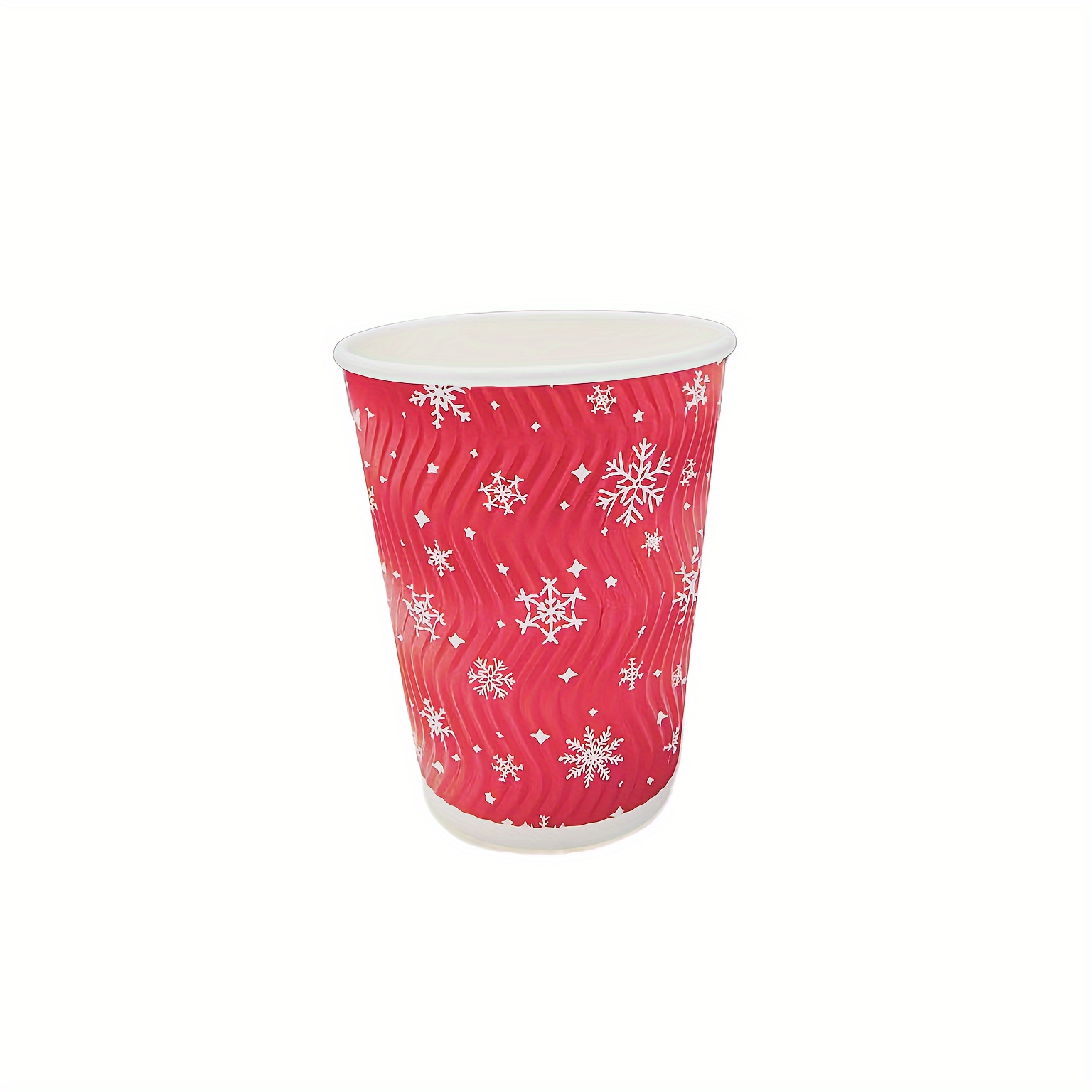 Disposable Paper Cups With Lids Christmas Paper Cups Paper - Temu