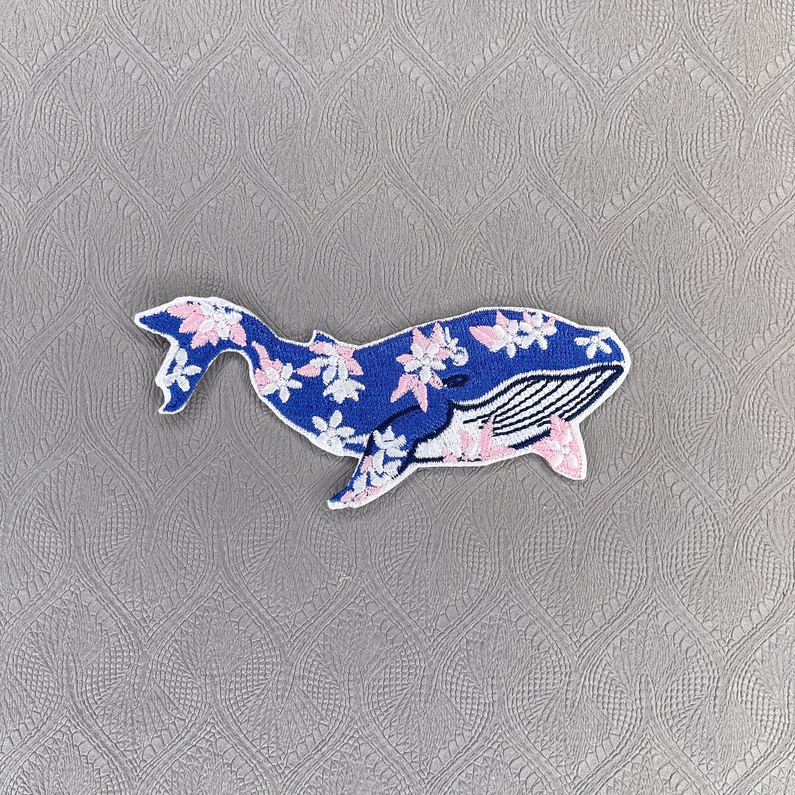 Small Embroidery Stickers Blue Beach Camping Whale Stickers - Temu