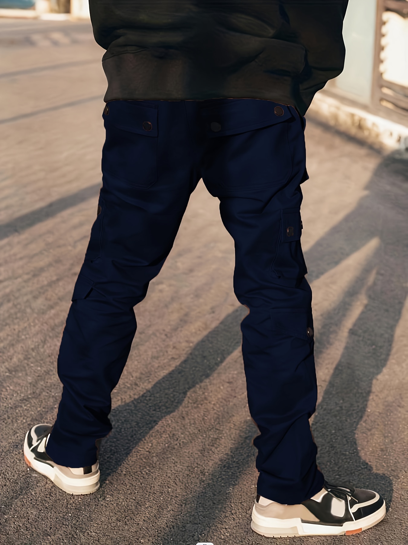 Dark Blue Cargo Pants Outfit