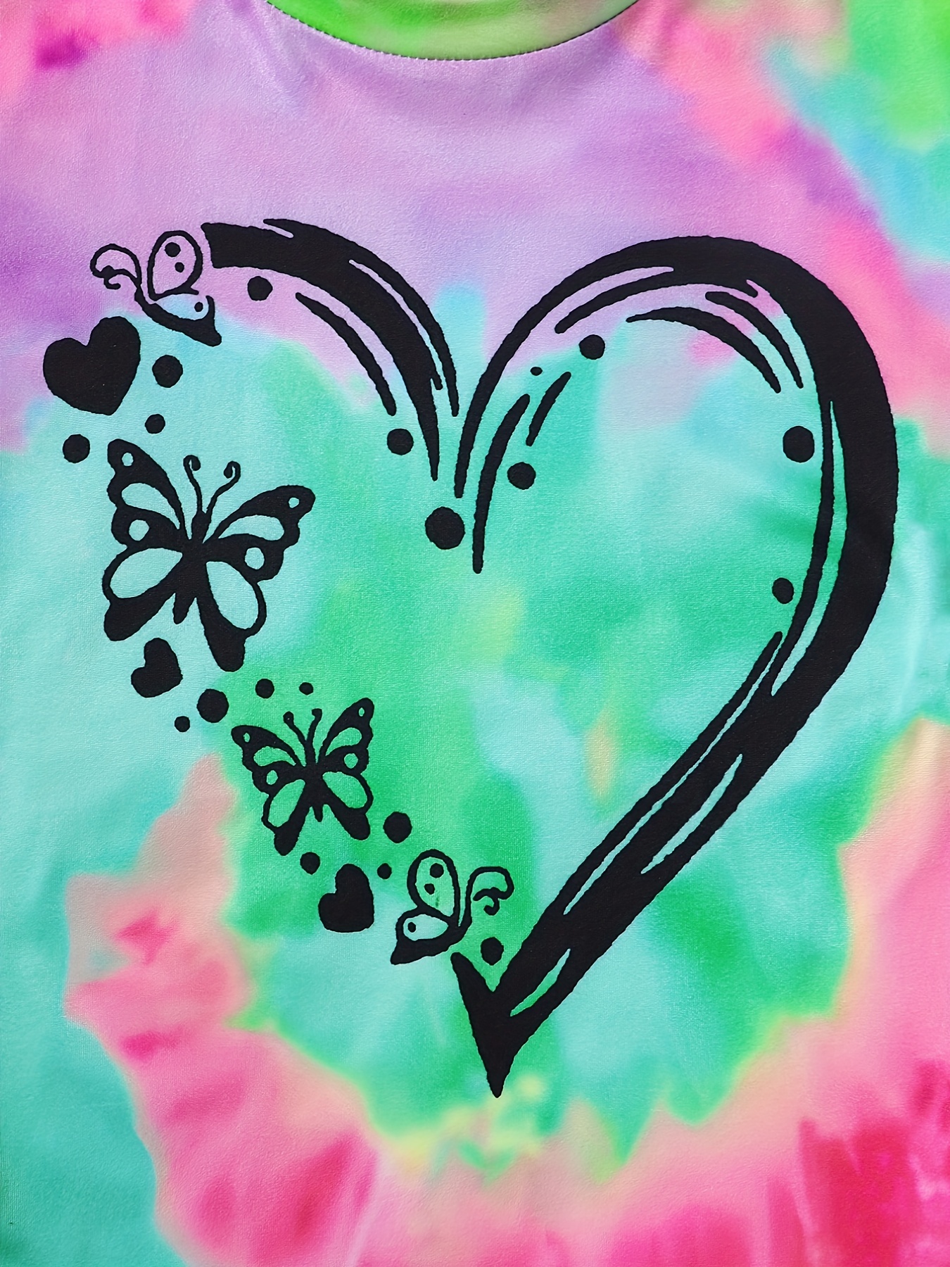 Rainbow Heart Tie Dye T-Shirt