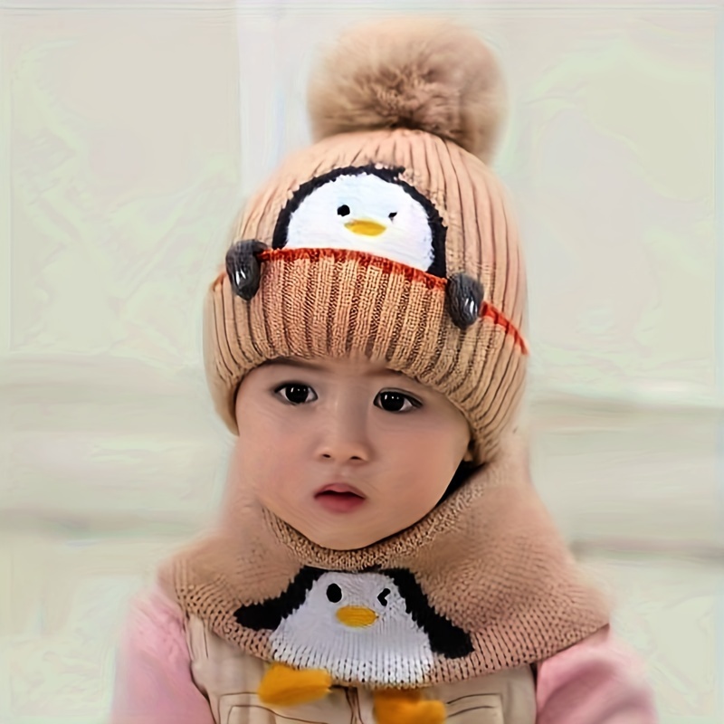 2pcs / set Ensemble de chapeau et écharpe pour enfants, épais et chauds  pour bébé avec protection auditive, choix idéal pour les cadeaux - Temu  France