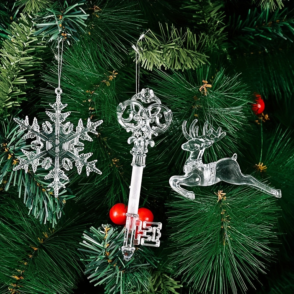 Christmas Snowflake Decorations Christmas Tree Decorations - Temu