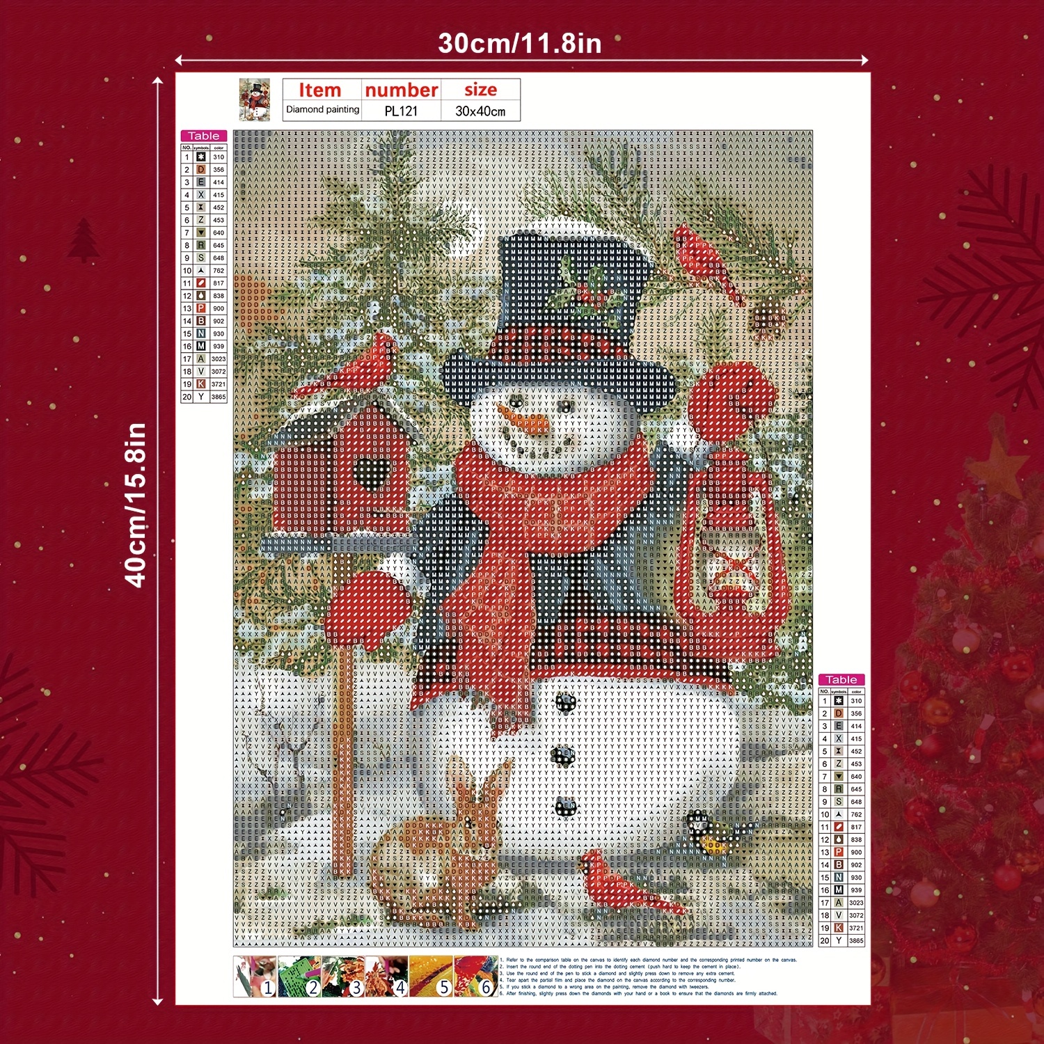 Christmas Diamond Art Painting Kits for Adults - 5D Round Full