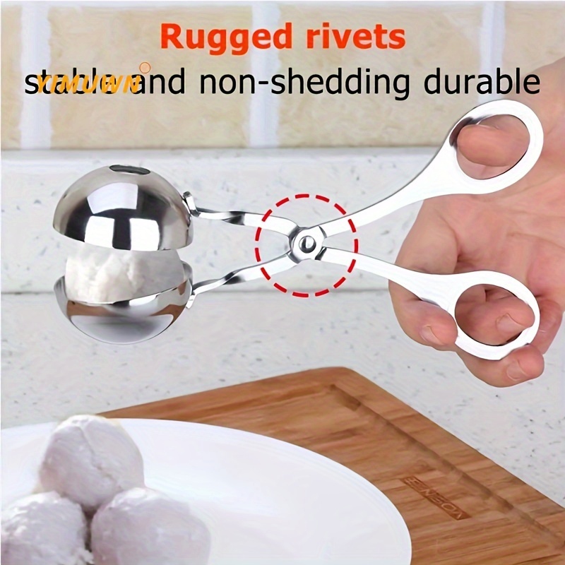 Stainless Steel Meatball Scoop Ball Maker Cake Pop Cookie Scoop - China  Stainless Steel Spoon and Attractive Design Spoon price