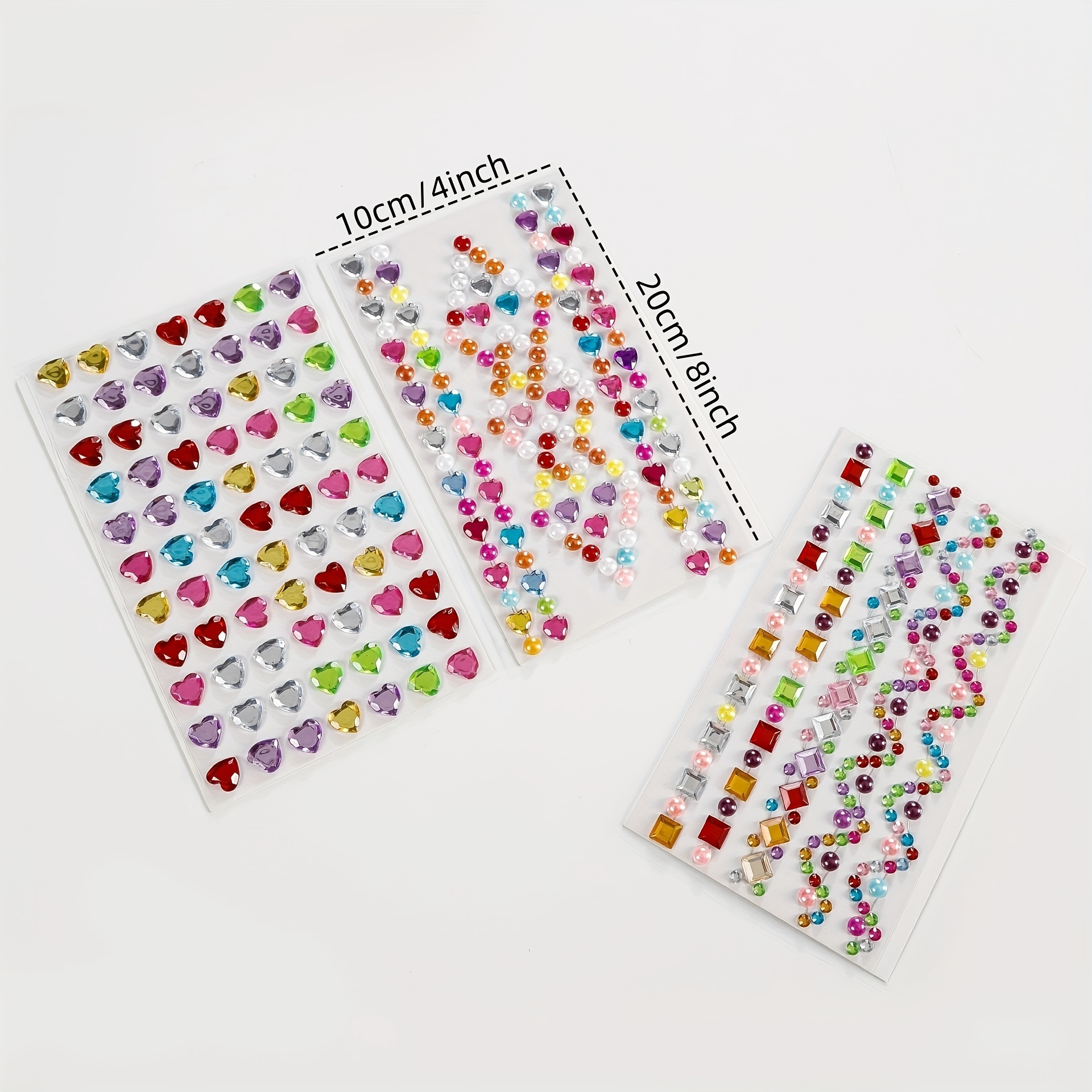 5 Sheets Jewels Stickers Self-Adhesive Craft Jewels and Gems