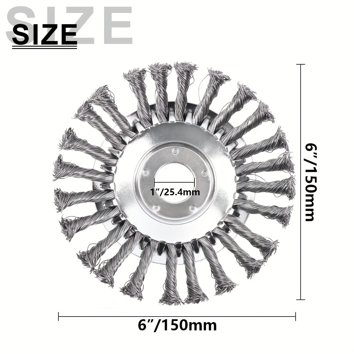 Lawn Trimmer Head Steel Wire Wheel Brush Replacement Part