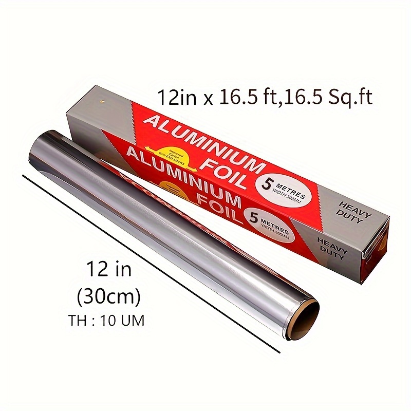 Non Stick Foil Aluminum Roll- Refill- Baking- Standard Tin Sheet Cooking-  Grill Foil, Strong Food Grade Aluminum Foil, - Temu