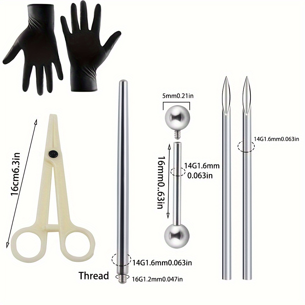 7 Pcs Body Piercing Instruments Kit Tools | SM2431