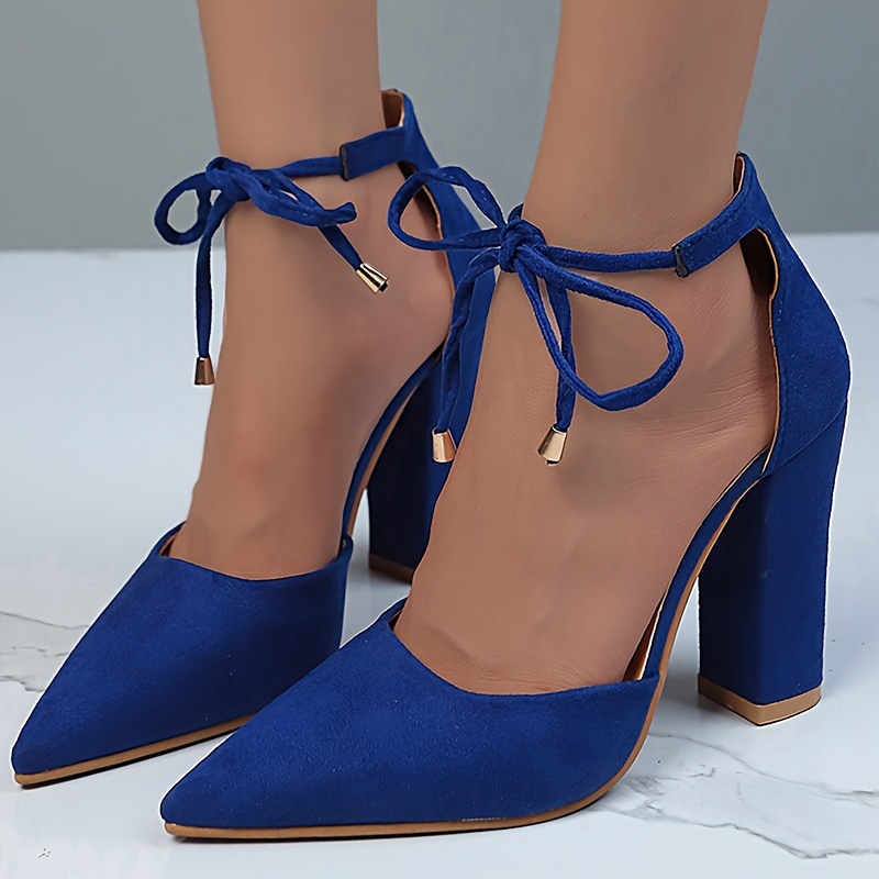 Royal blue hotsell high heels