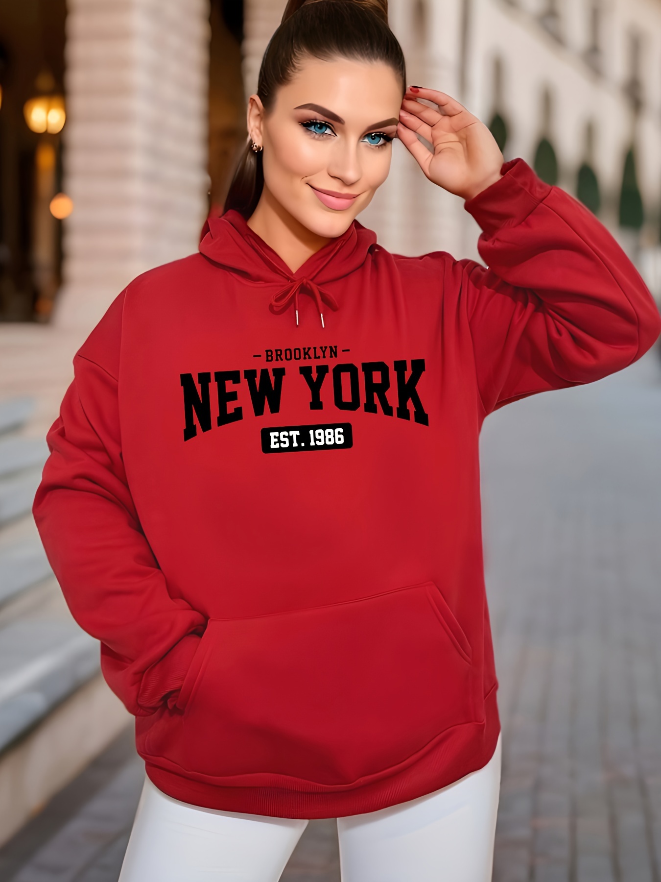 New York Hoodie  Women hoodies sweatshirts, Hoodies womens, Hoody outfits